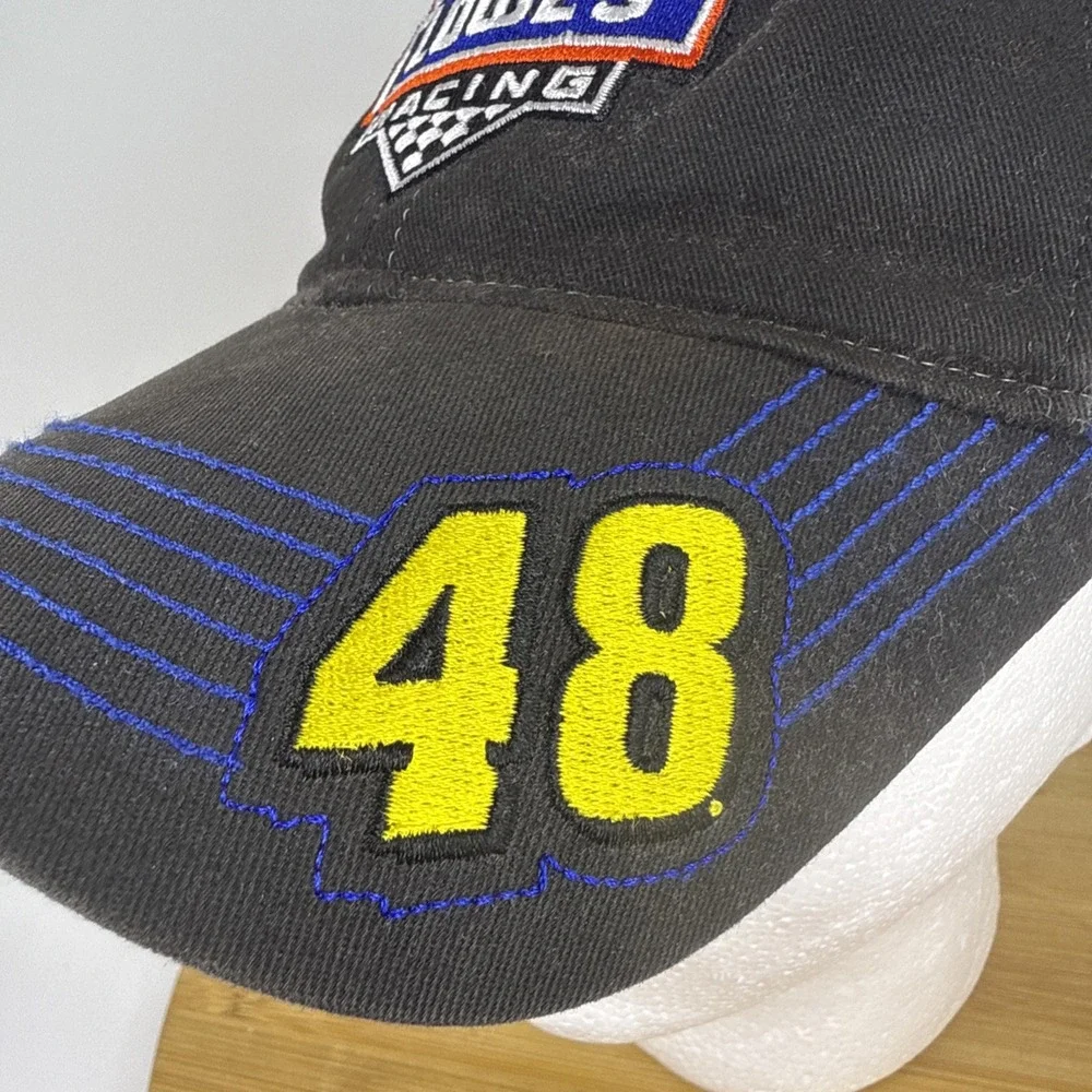 Jimmie Johnson #48 Nascar‎ Team Lowes Black Adjustable Hat